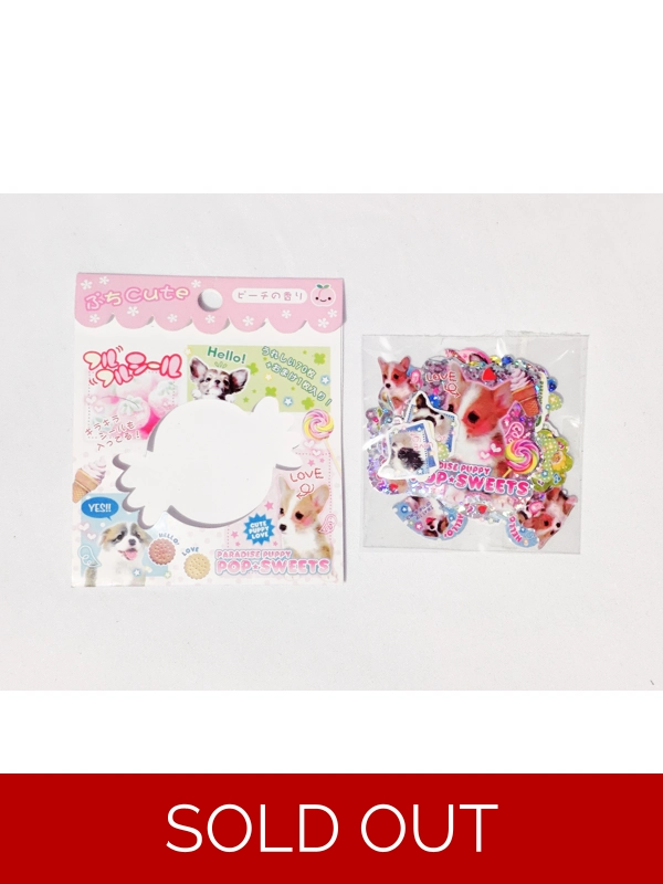 Q-Lia Paradise Puppy Pop Sweets Sticker Flake Sack